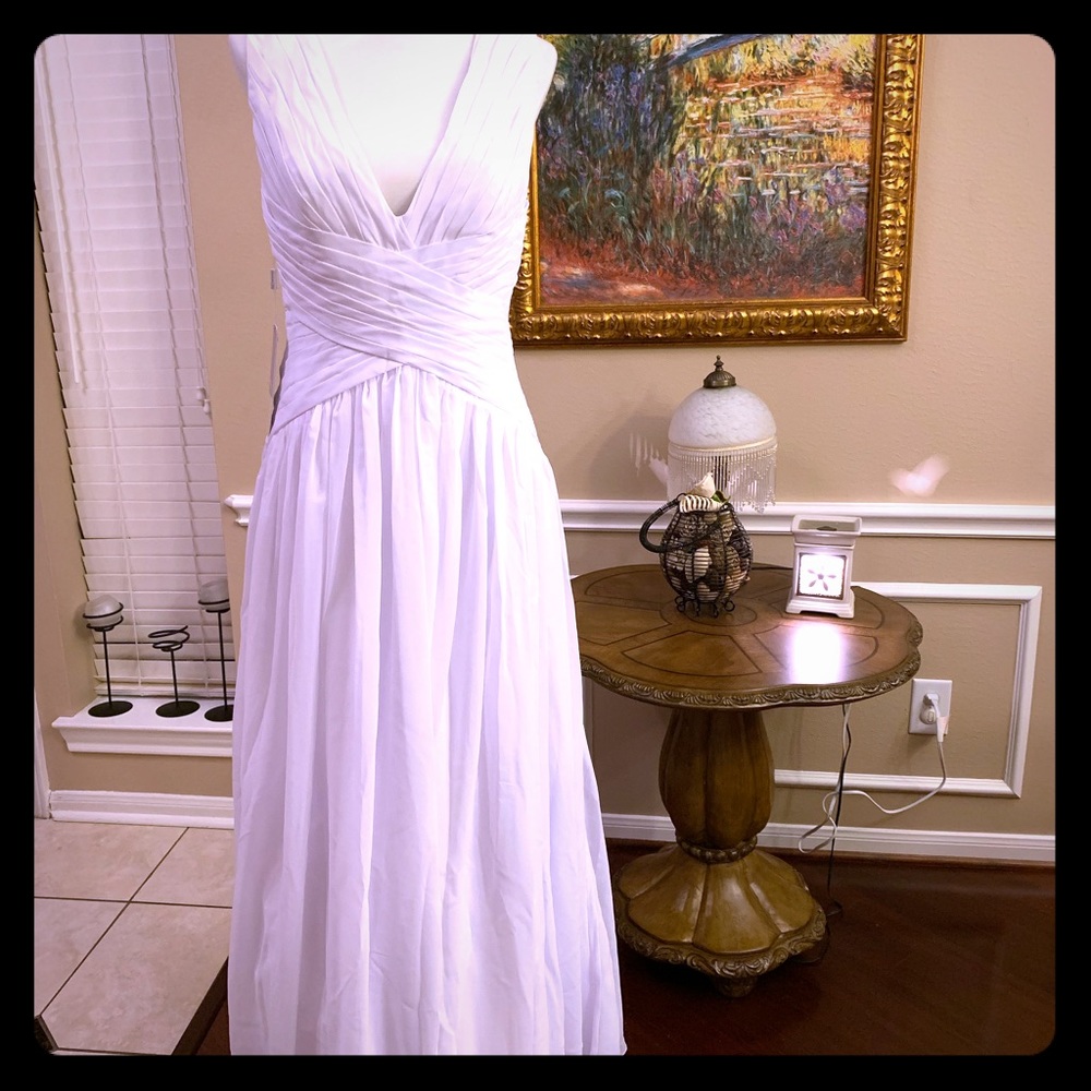 JJ’s House A-Line/Princess V-neck Chiffon Dress